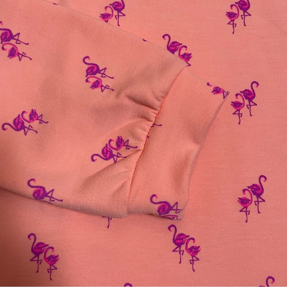 NWT New $108 Lilly Pulitzer Jansen Peach Flamingo Sweatshirt Size XXS - Picture 11 of 14